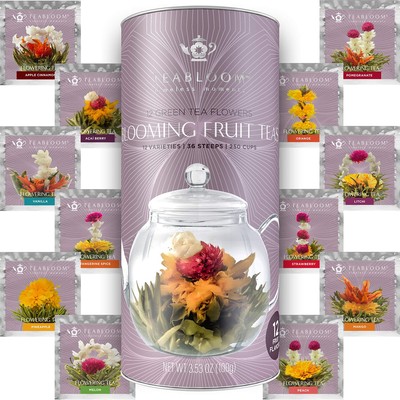Fruit Blooming Teas   12 Unique Flower Varieties of Tea in 12 Delicious Fruit...
