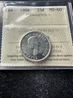 1956  ICCS Graded Canadian, ¢25 Cent  **MS-60** #XBJ-848