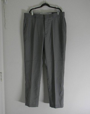 Nickel & Iron Dark Gray Mens Dress Slacks Pants 34 x 30 Stretch Wicking Flex NWT