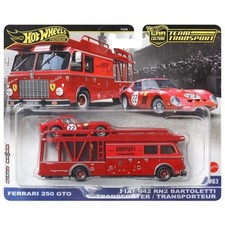 Hot Wheels Team Transport Mix H 2025 Ferrari 250 GTO and Fiat 642 RN2 Bartoletti