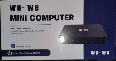 WO-WE Mini Computer Intel Gemini Lake N4020