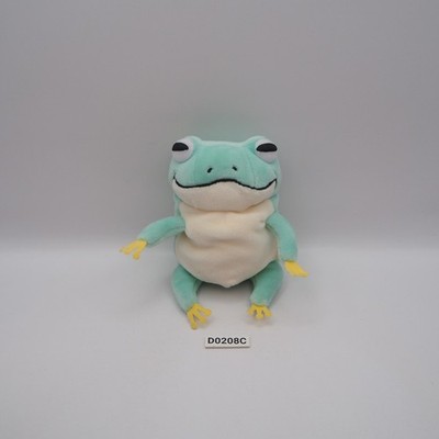 D0208C Shinada Global Company Green Frog Plush 4'' Stuffed Toy Doll Japan
