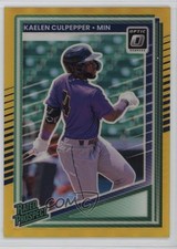 2025 Panini Donruss Optic Rated Prospects Gold Prizm 10/10 Kaelen Culpepper 0v5t