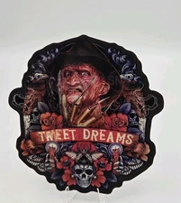 Halloween Freddy Krueger Scream Horror Movie 3D Lenticular Motion Car Sticker
