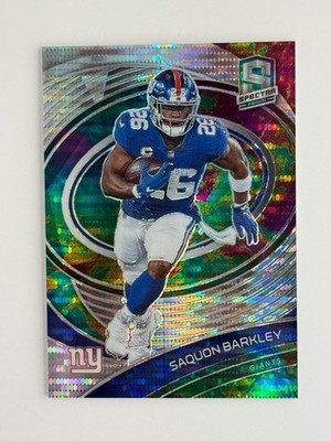 Saquon Barkley 2021 Panini Spectra Football #75 Celestial Prizm SP #d/99 Giants