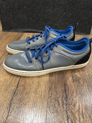 Rare Adidas Originals AR-D1 Low Gray Leather Royal Blue Sz 13 Sneakers Shoes