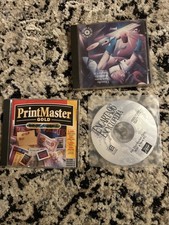 Vintage Print Master Gold Cd Rom Windows 95 98 3.1 1993 IBM Tools Encarta 96 Old