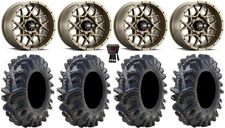 ITP Hurricane 14" Wheels Bronze 32" Terminator Tires Yamaha YXZ1000R