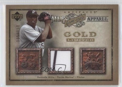 2006 Upper Deck Artifacts MLB Apparel Gold 115/150 Dontrelle Willis #MLB-DW 1d6