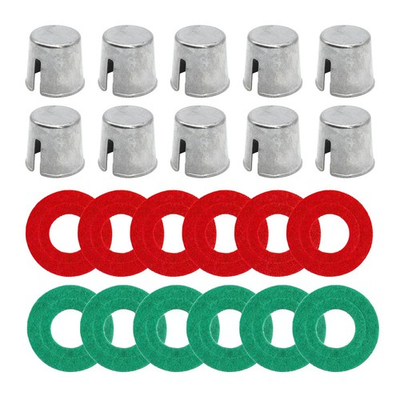 #ad 10PCS Car Battery Terminal Shims Top Post Repair Caps w Washers Universal $14.99