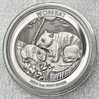 2024 Australian Wombat - 1oz .9999 toned silver coin in capsule