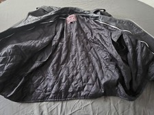 Vintage Leather Club Real Leather Biker Jacket With Buckles- Size 56