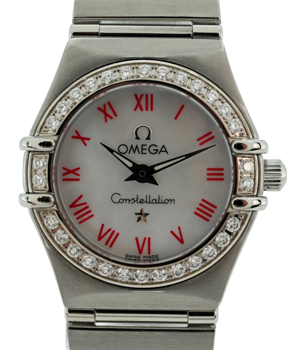 Omega 22.5mm Ladies Constellation MOP Dial Diamond Bezel Watch Omega Constellation My Choice Women Quartz Watch Diamond  main image 4