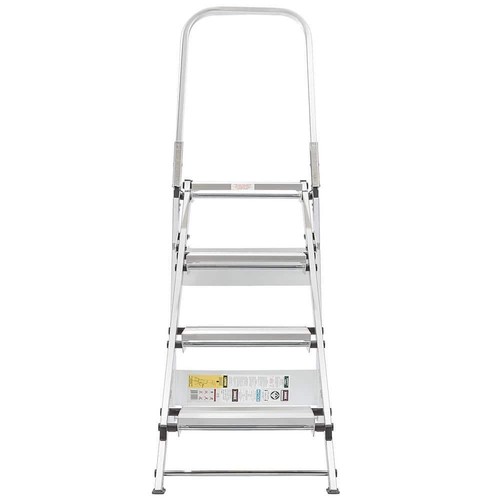 XTEND+CLIMB Step Stool Folding Aluminum 375 lb. Cap. Quality+Durable 4 Step - Picture 3 of 8