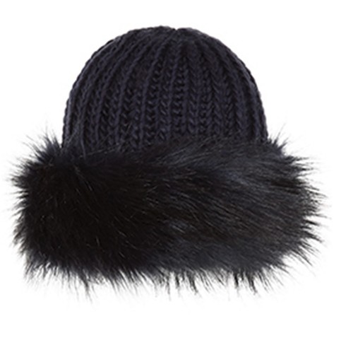 CAPPELLO CALDO DONNA PELLICCIA SINTETICA STILE RUSSO INVERNALE LAVORATO A MAGLIA BERRETTO COSACCO TAGLIA - Foto 2 di 10