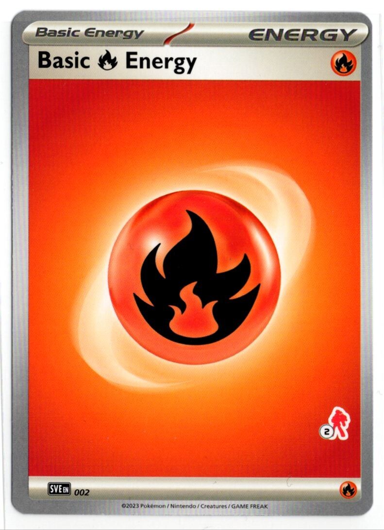 Pokemon Battle Academy 2024 Armarouge Deck #2 SVE002 Basic Fire Energy