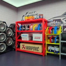 Diorama 1/18 Car Garage Props Model Workshop Maintenance Tools Scene Accessories