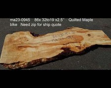 quilted maple slab  craft woods  DIY  river table  ma23-0945