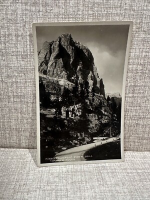 postcard PASSO FALZAREGO 2105 m. Tofana di Roces Glue