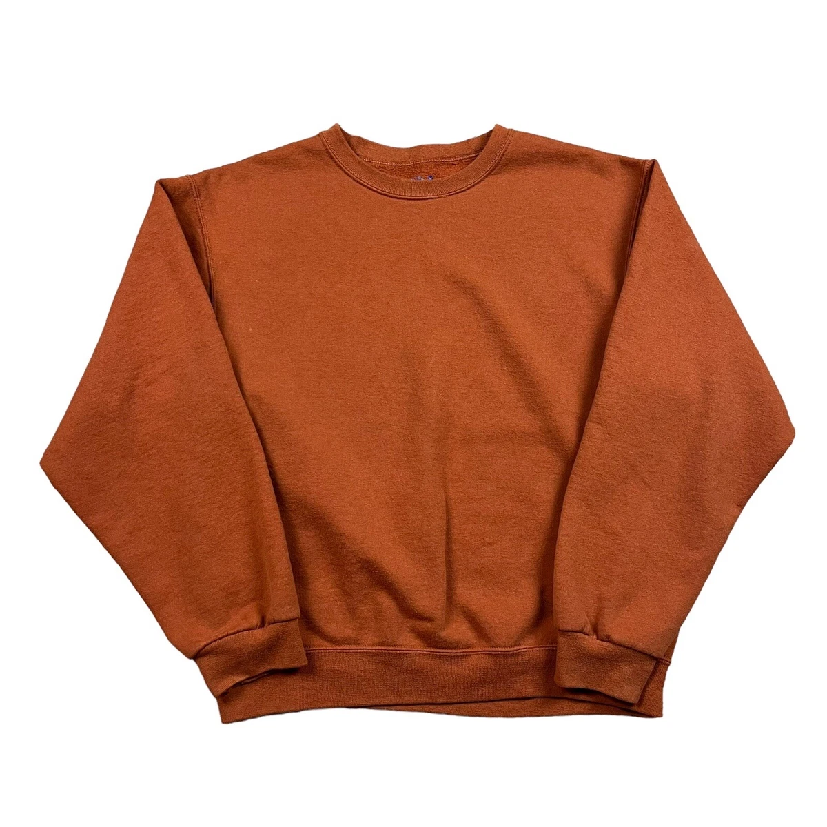 burnt orange crewneck sweatshirt