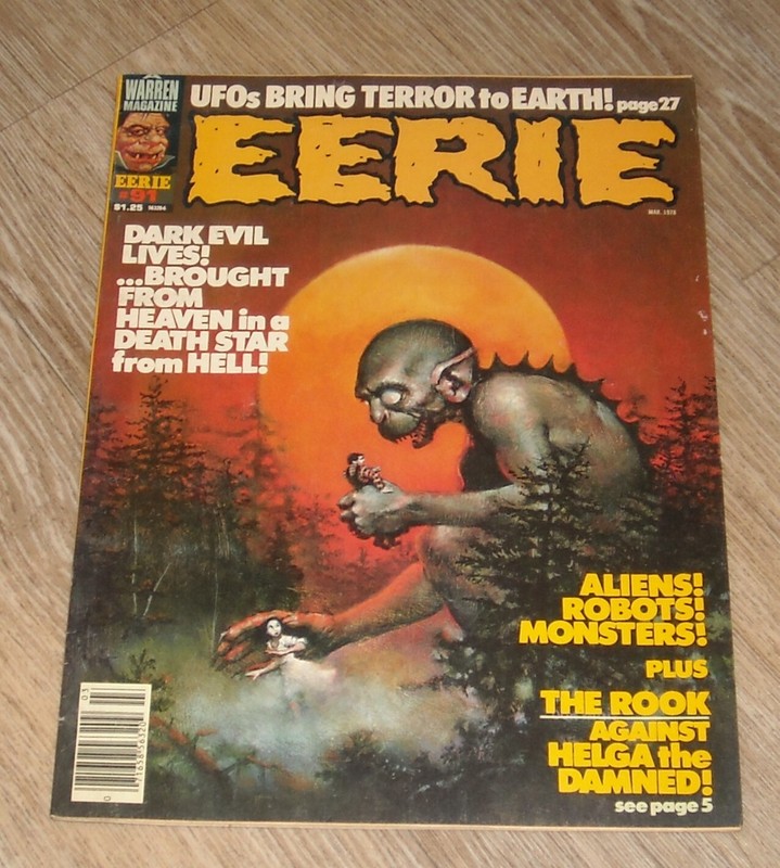 EERIE # 91 WARREN PUBLISHING March 1978 ALIENS ROBOTS MONSTERS The ROOK