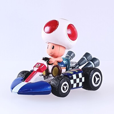 Toad Mario Kart Pull Back Car Figure Japanese Nintendo From Japan
