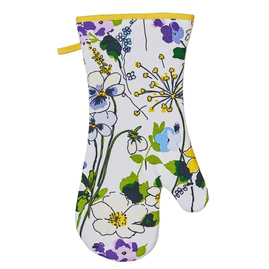 WILDFLOWER GAUNTLET wild flowers oven glove oven mitt one hand ovenglove floral