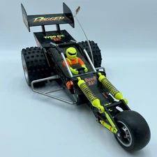 Vintage Tyco Dagger R/C Stunt Car Maximum Heat For Parts Or Repair Only Untested