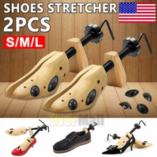 1/2X Boot Stretcher Adjustable Shoe Expander Shaper Wooden Boot Widener Expander