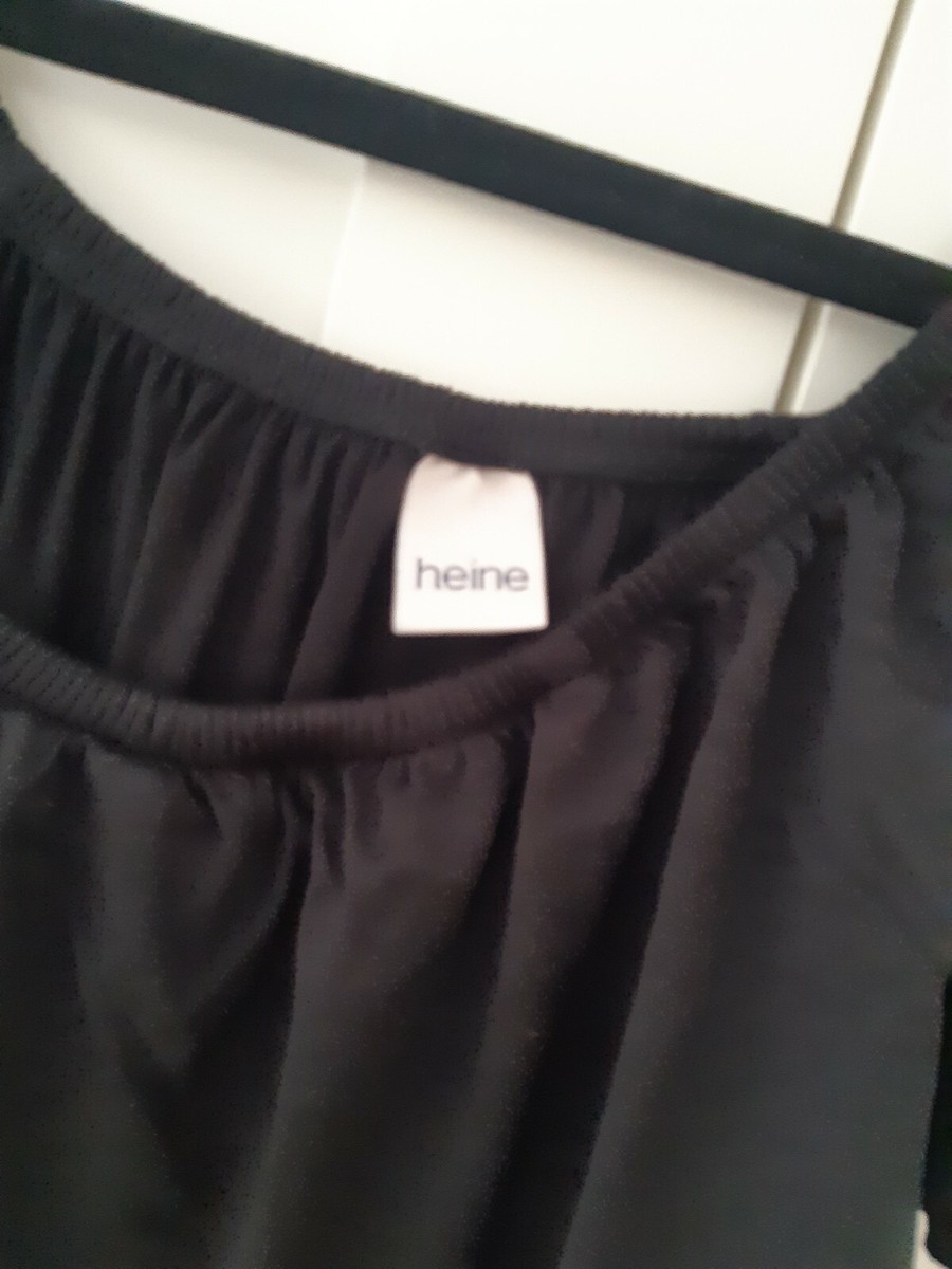 Heine Ladies Women's Black Bardot Jersey Jumpsuit Size 14 NEW With