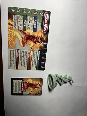 Marvel Zombies Board Game CMON Kickstarter Figure In Hand Zombie Human Torch