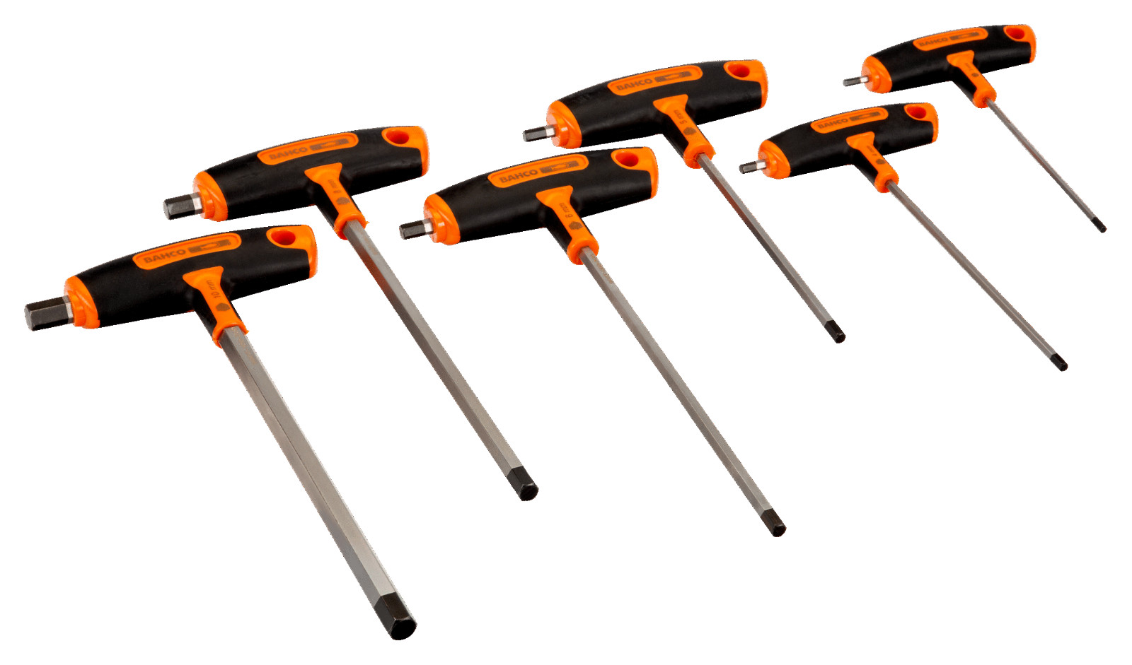 Bahco 903T-1  6 Piece Professional T-Handle Hexagon Allen Key Wrench Set 3 -10mm