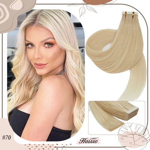 Tape In 100% Real Human Hair Extensions Skin Wefts 9A Thick Double Drawn Seamles - Picture 44 of 56