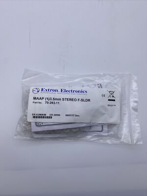 Extron 70-293-11 MAAP (1) 3.5mm Stereo Mini Jack to Solder Tabs