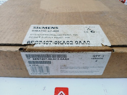 Siemens 6ES7 407-0KA02-0AA0 Simatic S7-400 Power Supply AC120/230V 0.9/0.5A - Picture 11 of 11