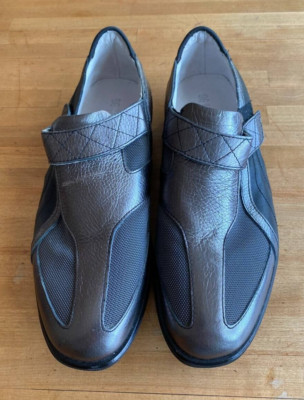 96 HOURS Puma Men's CHIODO Shoes Dark Grey Metalic Leather RARE Size 10