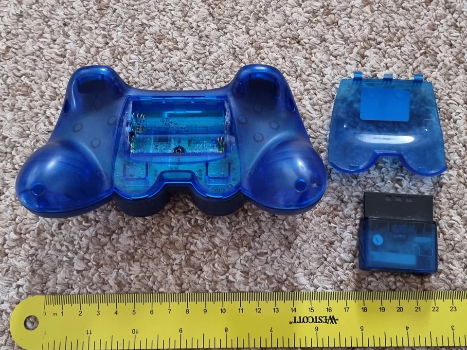 SONY PLAYSTATION 1 2 PS1 PS2 LOGITECH CORDLESS PRECISION CONTROLLER Wireless Pad - Image 3 of 4