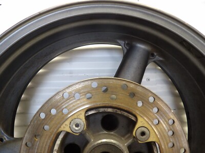 00-02 Kawasaki Ninja ZX6R rear wheel rim w brake rotor 41073-1659