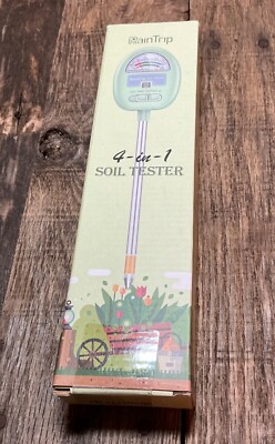 New 4-in-1 Soil Tester Kit: Moisture Light, pH, Nutrient Meter for Garden & Farm
