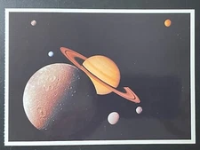 POSTCARD FLORIDA, KENNEDY SPACE CENTER, MERRITT ISLAND- SATURN, THE SIXTH PLANET