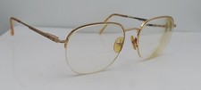 Vintage Bill Blass 812 Gold Oval Half-Rim Sunglasses FRAMES ONLY