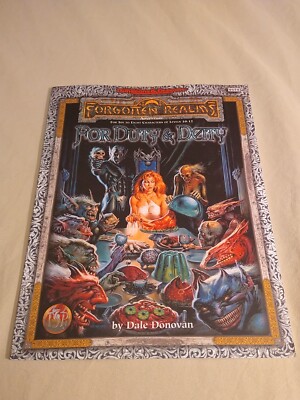 Dungeons and Dragons Reprint of Forgotten Realms For Duty & Deity Planescape 