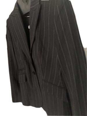 Marks Spencer Jacke Damen Gr. 12 Workwear Blazer Streifen Neu Gefüttert Smart Business