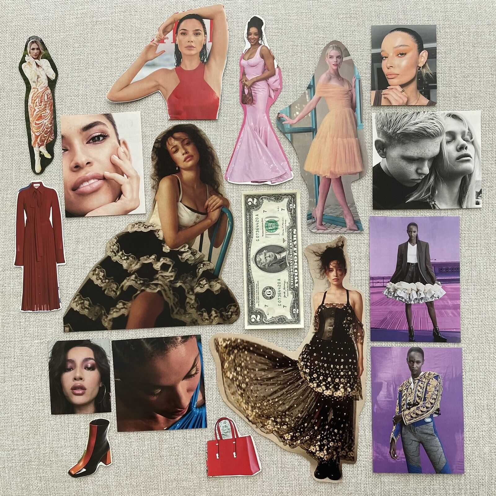 100+ Beauty & Fashion Magazine Photo Clippings Junk Journal Collage Art  Ephemera