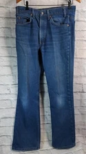 vintage LEVIS Boot Cut Orange Tab 34 X 31  DENIM JEANS. #9