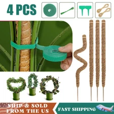 28" Trellis Moss Pole Bendable Monstera Climbing Plant Coir Support Sticks 4PCS
