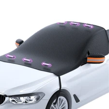 Front Windshield Ice Frost Guard Sun Protection Outdoor Magnetic Car Snow Cover 