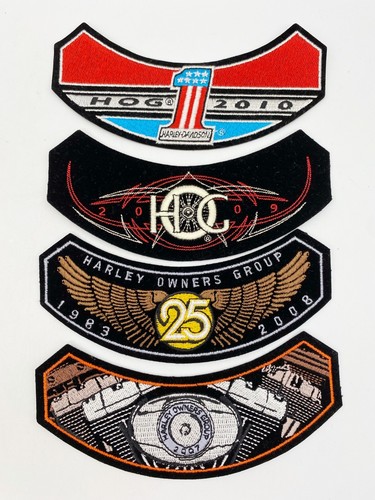 Lot Of Harley Davidson HOG Rocker Patch Lot Of 8 New Unused Inc 2 Anniversary - Picture 3 of 4