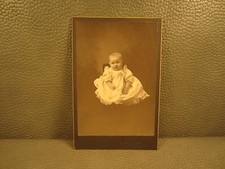 Victorian Antique Cabinet Card Photo of Baby Girl