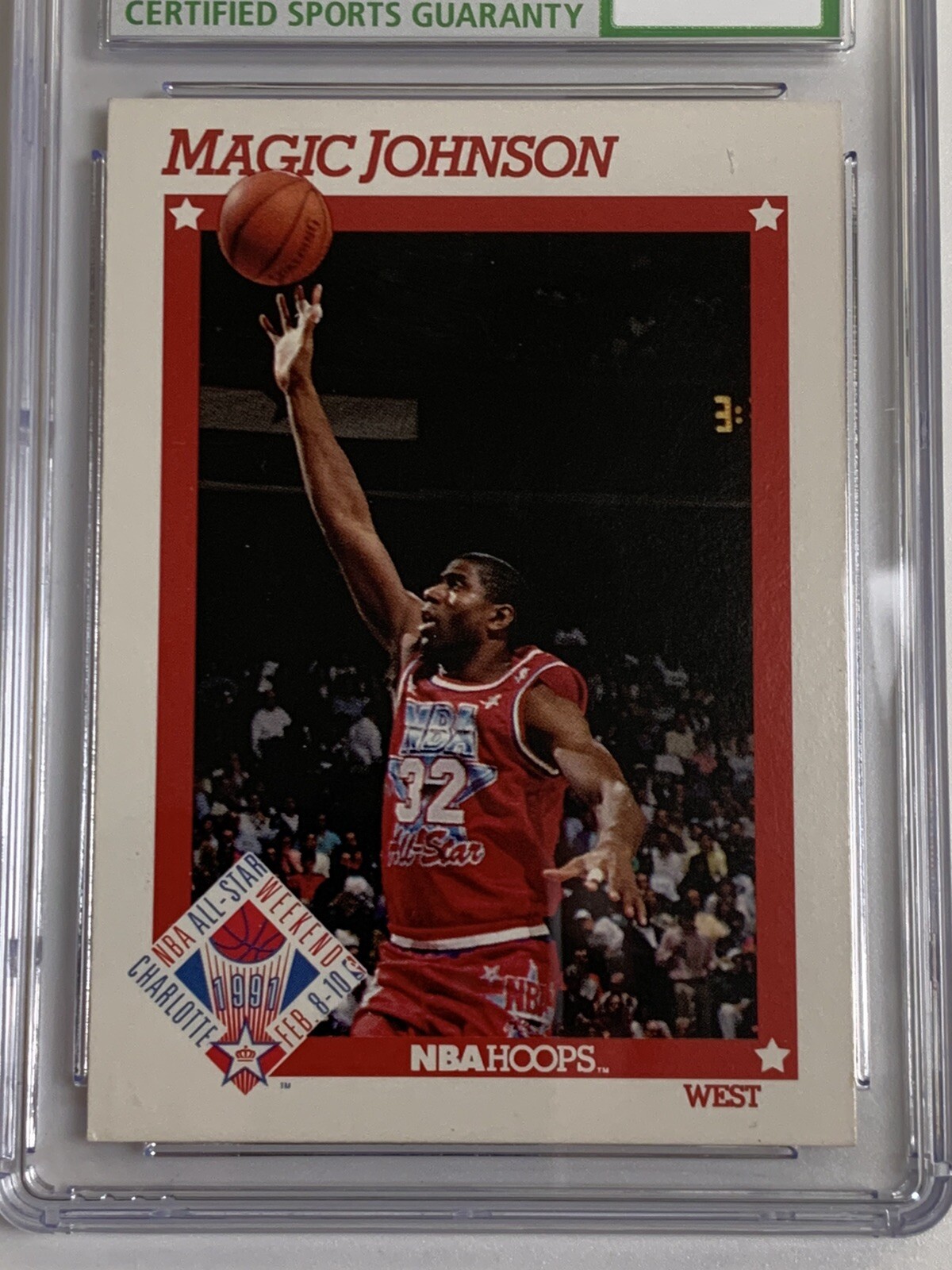 199192 Hoops 266 Magic Johnson All Star Trading Card CSG NM 8 eBay